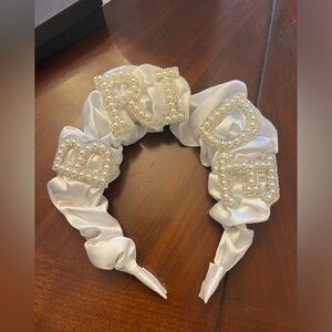 White Bride Headband